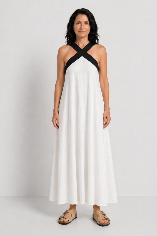 LUCIA | ROCHIE MIDI CU ACCENT CONTRASTANT