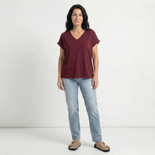 MARIA | TRICOU LEJER CU DECOLTEU V